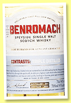 Benromach 2011/2022 'Contrasts : Triple Distilled' (46%, OB) 